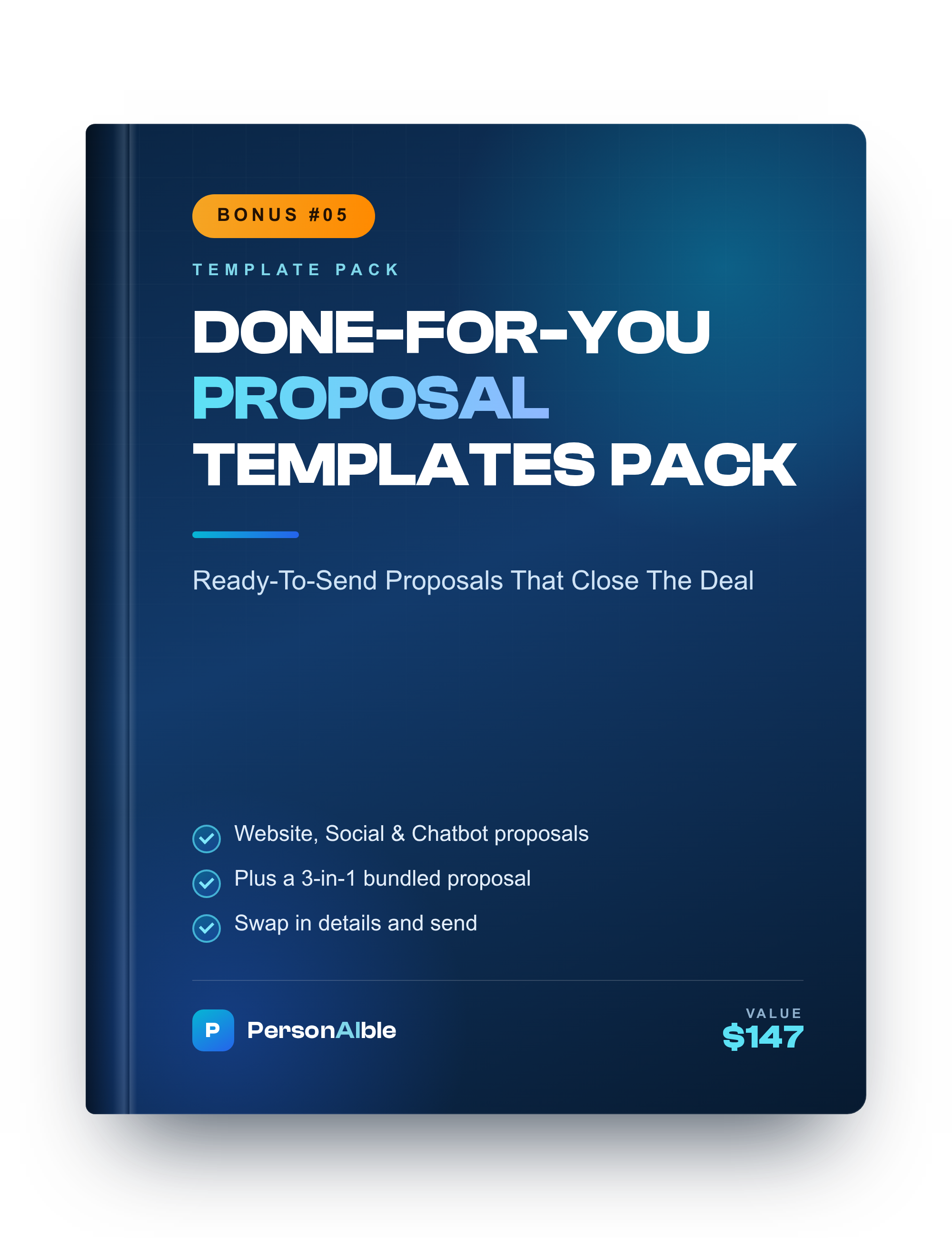 Bonus 5 eCover: Done-For-You Proposal Templates Pack